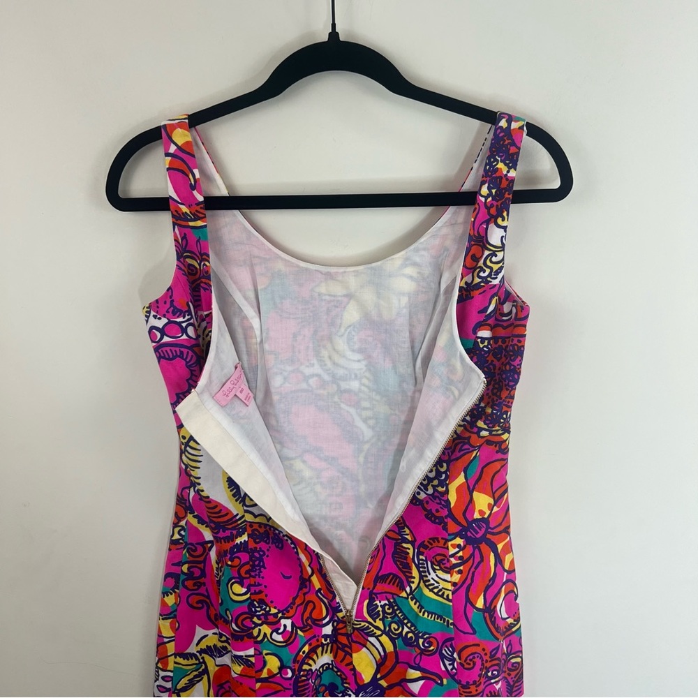 Lilly Pulitzer Eaton Shift Dress Sea and be Seen Size 00 - Picture 7 of 12